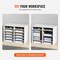 Wood Literature Organizer File Sorter with Removable Shelves Mailbox Slots for Office